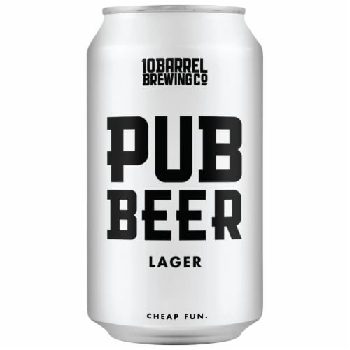 10 Barrel Brewing Co. Pub Lager Craft Beer Perspective: back