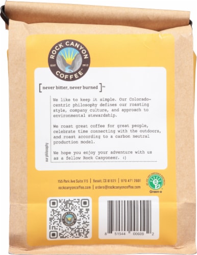 Rock Canyon Coffee™ Breakfast Blend Whole Bean Coffee Perspective: back