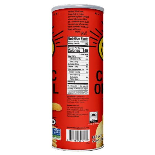 The Good Crisp™ Company Original Potato Crisps Perspective: back