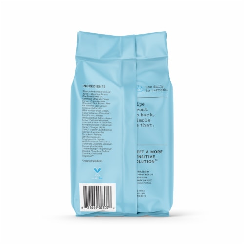 The Honey Pot® Feminine Wipes for Intimate Parts, Body & Face Sensitive Skin Fragrance Free Perspective: back