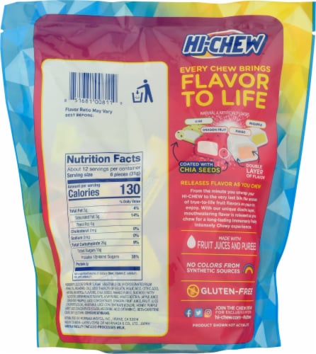 Hi-Chew™ Tropical Chewy Candy Mix Perspective: back