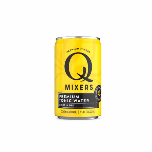 Q Mixers Tonic Water, Premium Cocktail Mixer with Real Ingredients, 7.5 Fl Oz Pack 4 Perspective: back