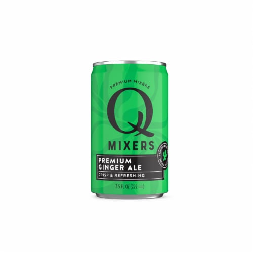 Q Mixers Premium Ginger Ale, Premium Cocktail Mixer Made with Real Ingredients, 7.5 Fl Oz Pack of 4 Perspective: back