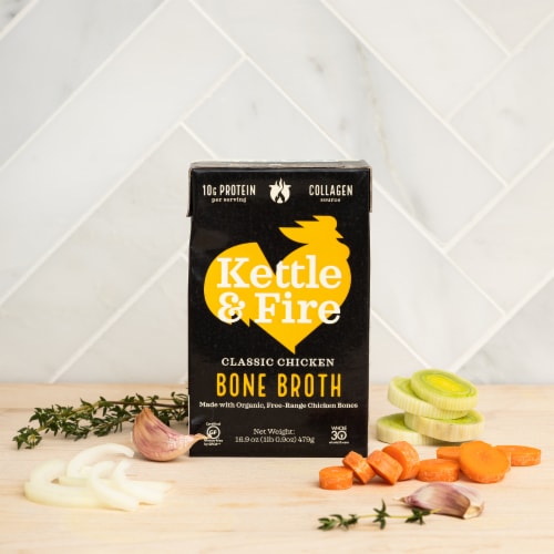 Kettle & Fire Classic Chicken Bone Broth Perspective: back