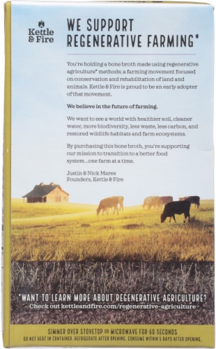 Kettle & Fire Regenerative Beef Bone Broth Perspective: back