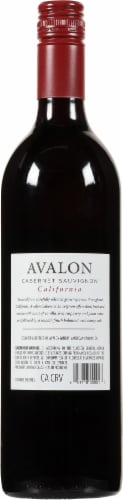Avalon Cabernet Sauvignon Perspective: back