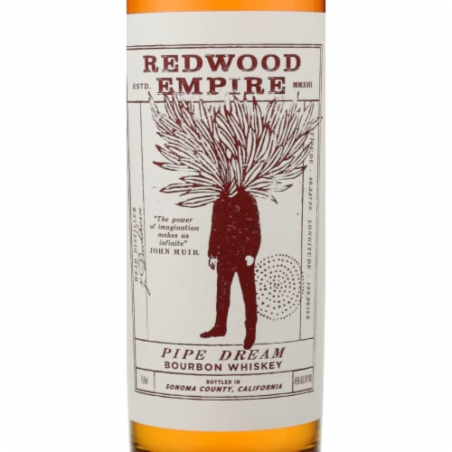 Redwood Empire Pipe Dream California Bourbon Whiskey Perspective: back