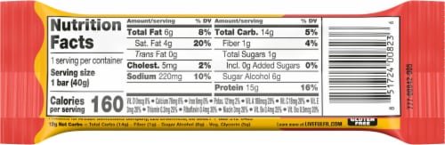 FULFIL Flourless Chocolate Peanut Butter Vitamin & Protein Bar Perspective: back
