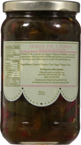 Pickled Pink Sweet Heat Jalapenos Perspective: back