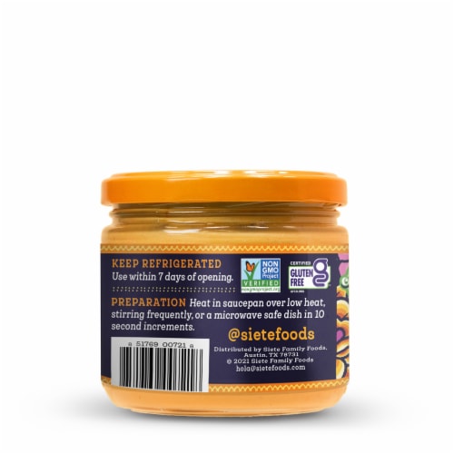 Siete Mild Cashew Nacho Queso Perspective: back