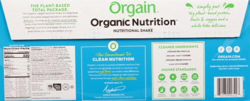 Orgain® Organic Vegan Vanilla Bean Nutritional Shake Perspective: back