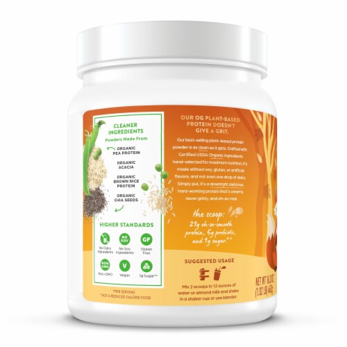 Orgain® Organic Protein™ Plant-Based Pumpkin Spice Flavored Protein Powder Perspective: back