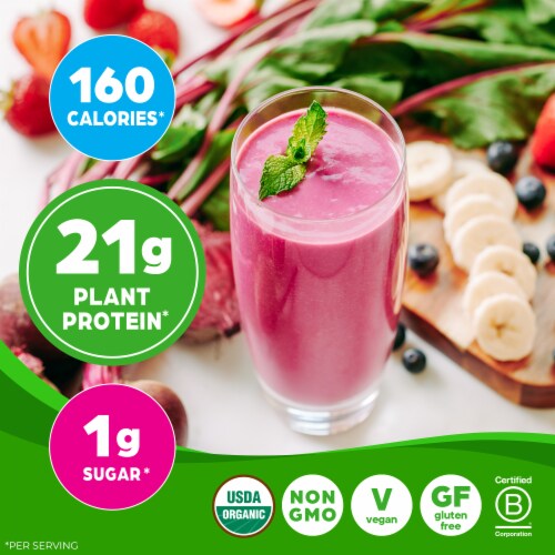 Orgain Organic Vegan 21g Protein + 50 Superfoods Powder, Vanilla Bean Perspective: back
