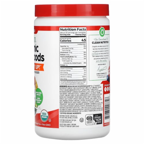 Orgain Organic Superfoods Immunity Up Plant Based Honeycrisp Apple 9.9 oz 280 g 9.9 oz Fred Meyer