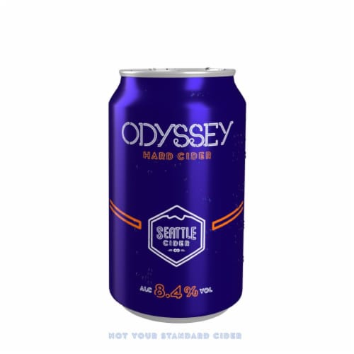 Seattle Cider Odyssey Hard Cider Beer Perspective: back