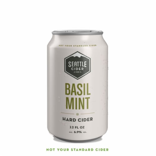 Seattle Cider Basil Mint Hard Cider Beer, 6 cans / 12 fl oz QFC