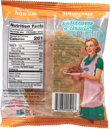 The No-Bake Cookie Co. Peanut Butter Cookie Perspective: back