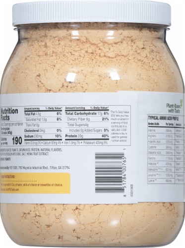 PB2® Performance Madagascar Vanilla Peanut Protein Powder Perspective: back