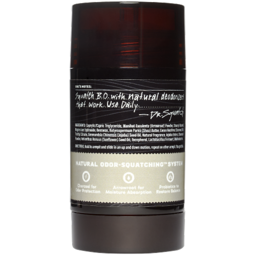 Dr. Squatch® Men's Natural Deodorant Stick Birchwood Breeze Perspective: back