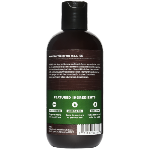 Dr. Squatch® Men's Natural Pine Tar Shampoo Perspective: back