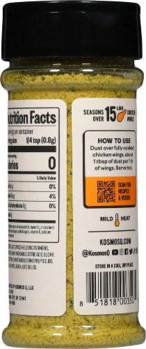 Kosmos Q® Wing Dust® Lemon Pepper BBQ Seasoning Perspective: back