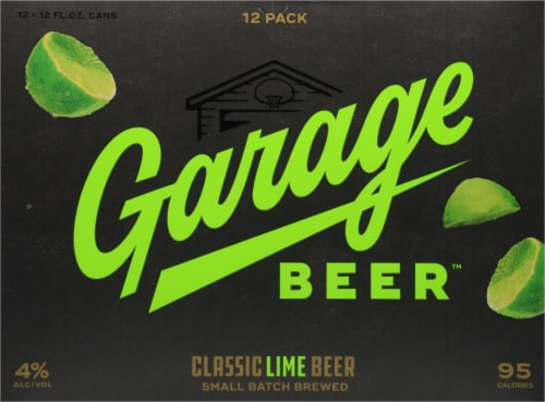 Garage Beer™ Classic Lime Beer Perspective: back