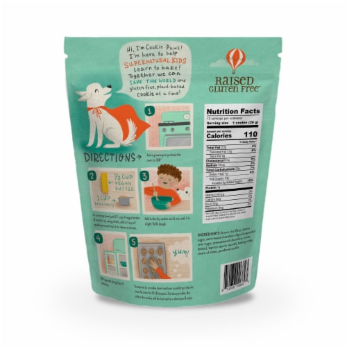 Raised Gluten Free Chocolate Chip Cookie Mix Perspective: back