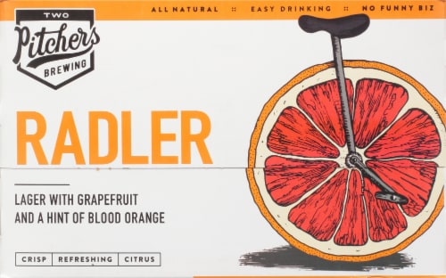 T.W. Pitchers' Brewing Co. Radler Lager Beer Perspective: back