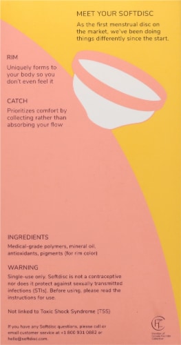Softdisc Disposable Menstrual Discs Perspective: back
