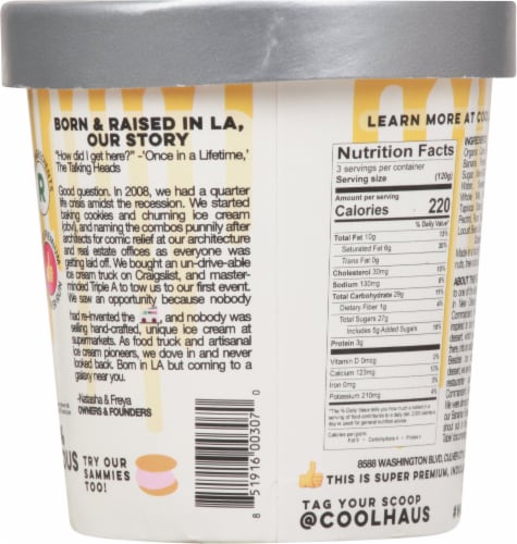 Coolhaus Bananas Foster Gluten Free Ice Cream Perspective: back