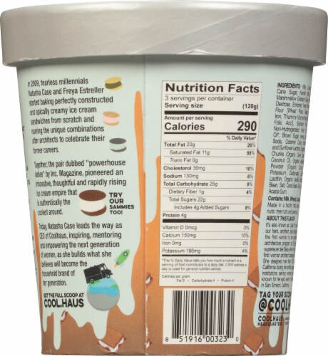 Coolhaus™ Campfire S’mores Vanilla Marshmallow Ice Cream Perspective: back
