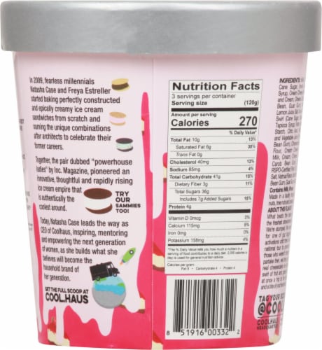 Coolhaus Farmer's Market Strawberry Cheesecake Ice Cream Perspective: back