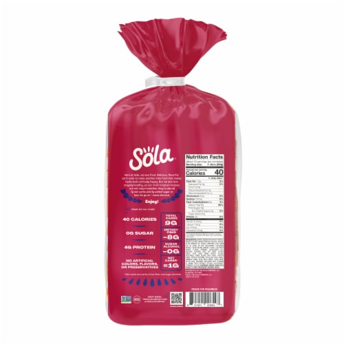 Sola Sweet & Buttery Bread, Macro Friendly, Low Carbohydrate Perspective: back