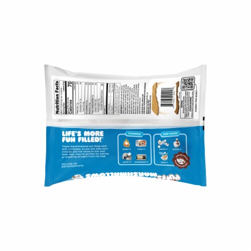 Stuffed Puffs® Classic Milk Chocolate Filled Marshmallows Perspective: back
