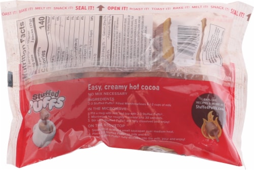 Stuffed Puffs Chocolate Meltdown Filled Cocoa Marshmallows Perspective: back