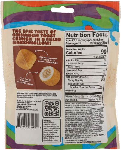 Stuffed Puffs® Cinamon Toast Crunch™ Filled Marshmallow Bites Perspective: back