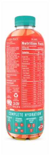 Roar Organic Georgia Peach Water Perspective: back