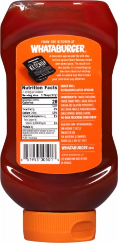 Whataburger® Spicy Tomato Ketchup Perspective: back