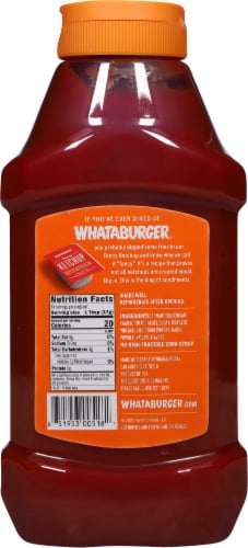 Whataburger® Spicy Tomato Ketchup Perspective: back