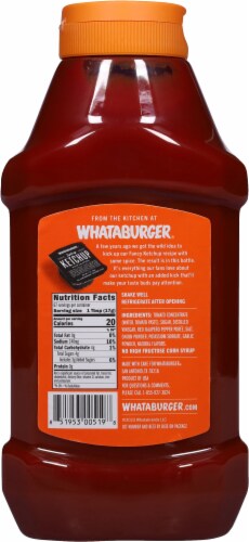 Whataburger® Spicy Tomato Ketchup Perspective: back