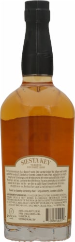 Siesta Key Toasted Coconut Rum Perspective: back