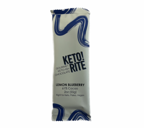 Lemon Blueberry Bars, 9 Pack - Sugar-Free, Gluten-Free, Vegan, Non-GMO, Kosher, Keto, 20oz Perspective: back