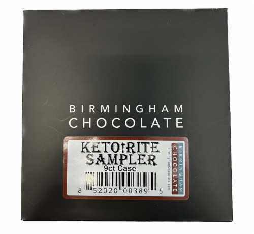 Dark Chocolate, Keto!Rite Sampler, Case of 9, No Added Sugar, Paleo, Vegan, 20 oz Perspective: back