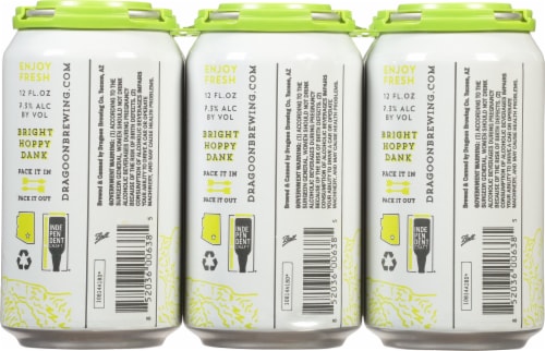 Dragoon Brewing Company IPA Beer Perspective: back