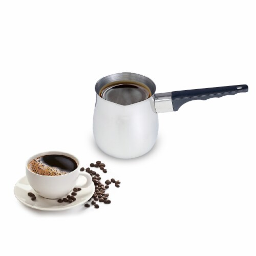 Stainless Steel Turkish Coffee Pots, 24 oz Perspective: back