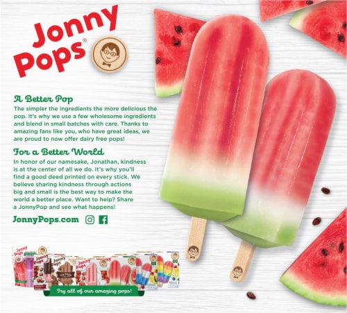 Jonny Pops® Organic Watermelon Pops Perspective: back