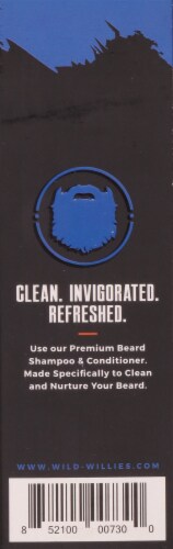 Wild Willies Beard Wash Premium Beard Shampoo Perspective: back