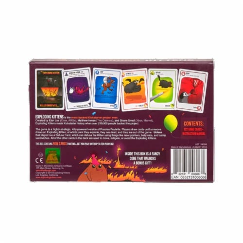 Exploding Kittens® Party Pack Card Game Perspective: back