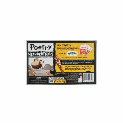 Poetry for Neanderthals™ Board Game Perspective: back