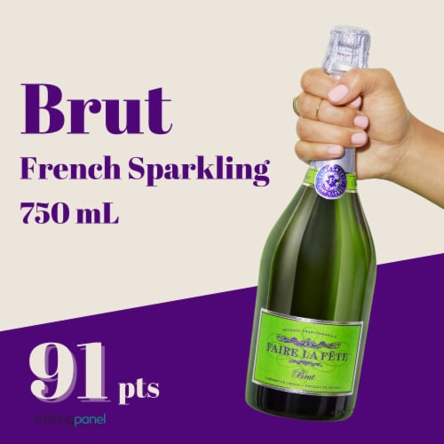 Faire La Fete France Brut Sparkling Wine Perspective: back